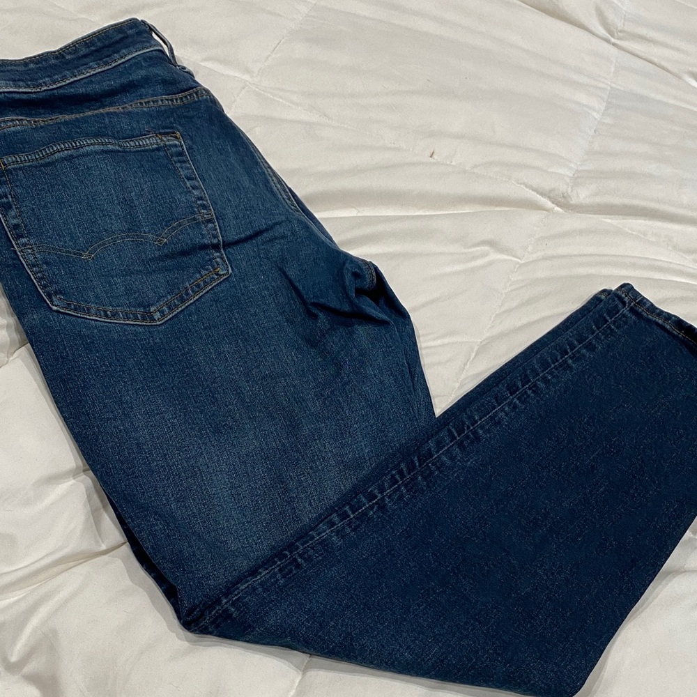 American Eagle Outfitters Dark Blue Straight Leg Jeans